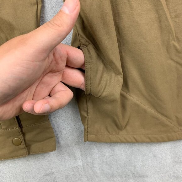 686 Mens Large Beige Everywhere Snap Up Shirt Button Up Nylon Stretch Outdoor - Picture 13 of 14